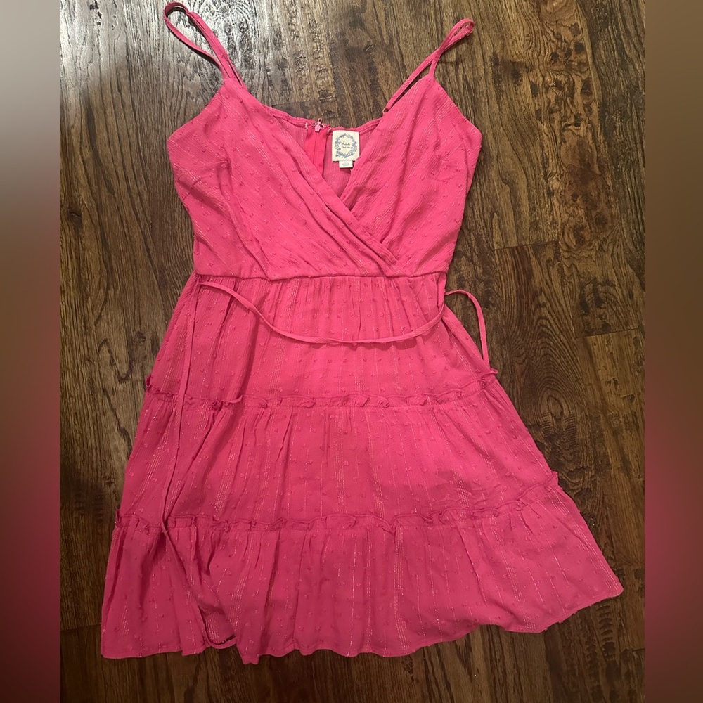 pink mini dress